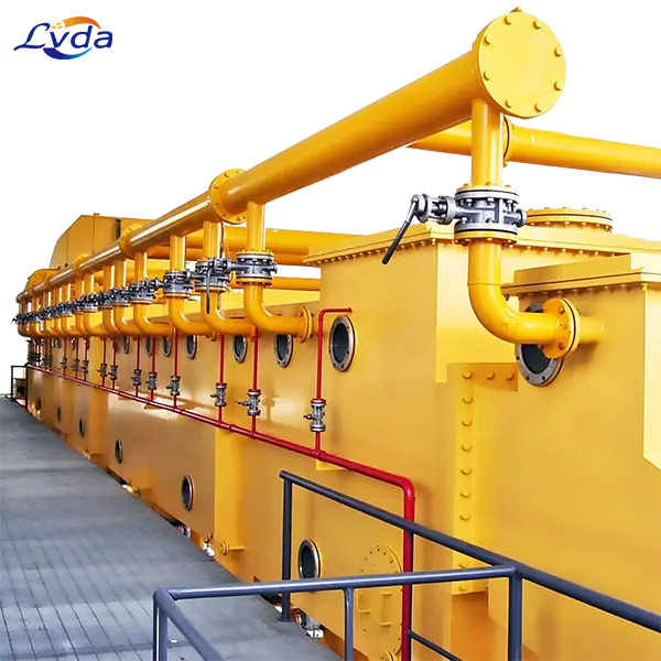 Large-scale drag-chain leaching equipment